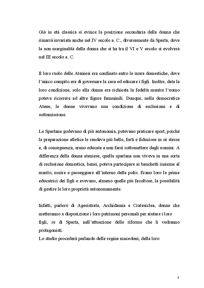 Anteprima della tesi: Le regine ellenistiche: esempi di donne straordinarie, Pagina 5