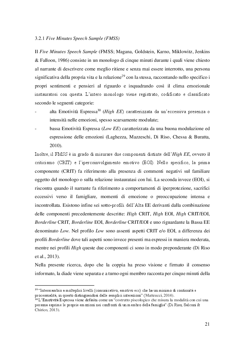 Anteprima della tesi: Il periodo post-adottivo: uno studio trasversale sui costrutti di Emotività Espressa, regolazione emotiva, stress genitoriale, percezione di sintomi internalizzanti ed esternalizzanti e consapevolezza delle paure del bambino nelle coppie genitoriali, Pagina 4