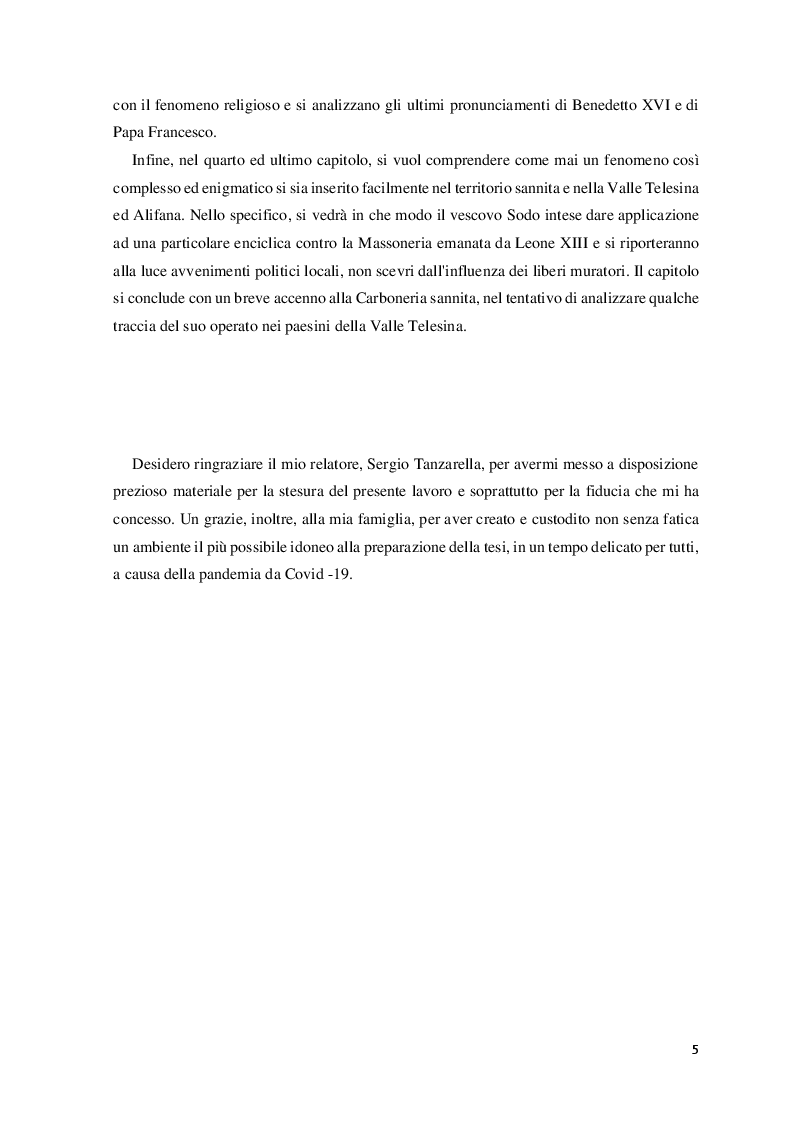 Anteprima della tesi: Il fenomeno della Massoneria e la sua condanna da parte della Chiesa Cattolica, Pagina 4
