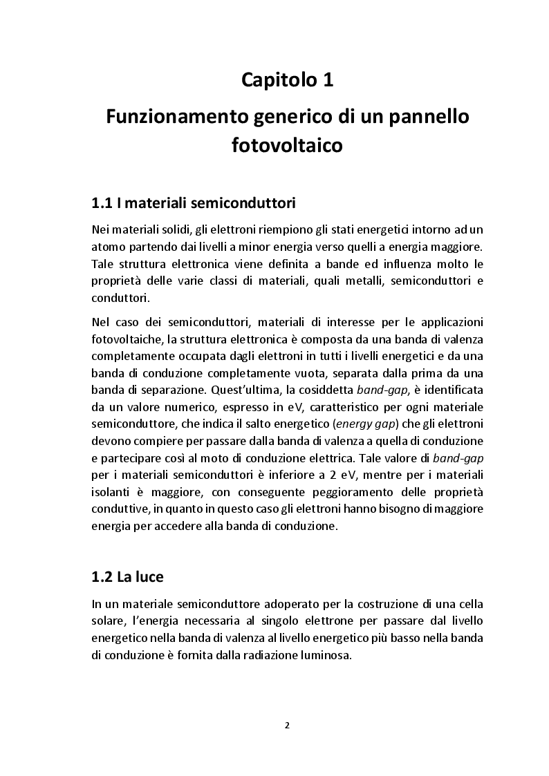 Anteprima della tesi: Analisi dello sviluppo di celle solari di terza generazione realizzate con perovskite, Pagina 3