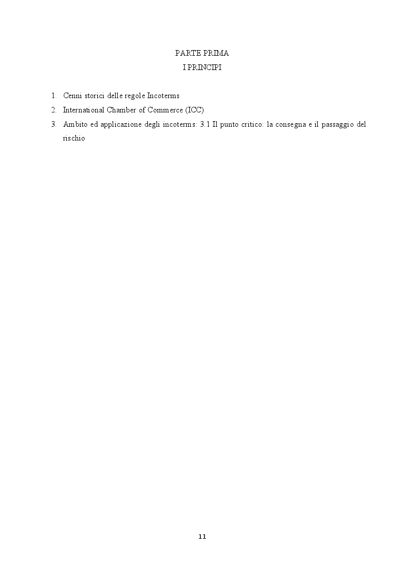 Anteprima della tesi: Iconterms - Applicazione e conseguenze risultanti dall'inserimento delle regole commerciali internazionali nella contrattualistica, Pagina 5