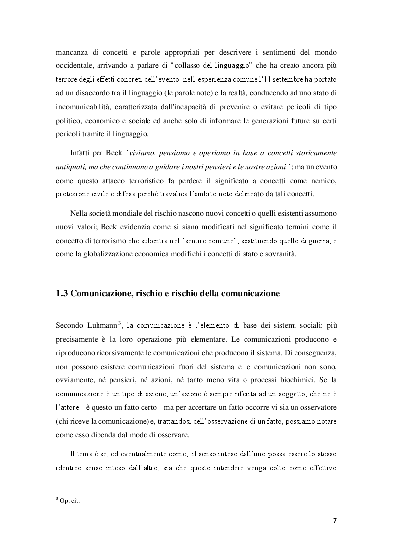 Anteprima della tesi: 1-1-2 Numero Unico Europeo di Emergenza: scenario e spunti per un piano di comunicazione nel modello toscano, Pagina 5