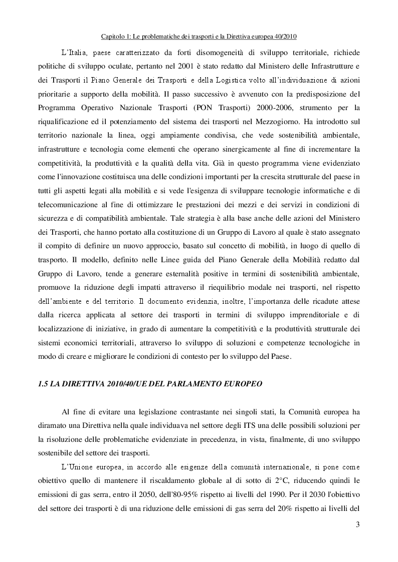 Anteprima della tesi: Intelligent Transportation Systems: Modellazione dinamica delle reti ed implementazione di un sistema urbano dei trasporti intelligente, Pagina 6