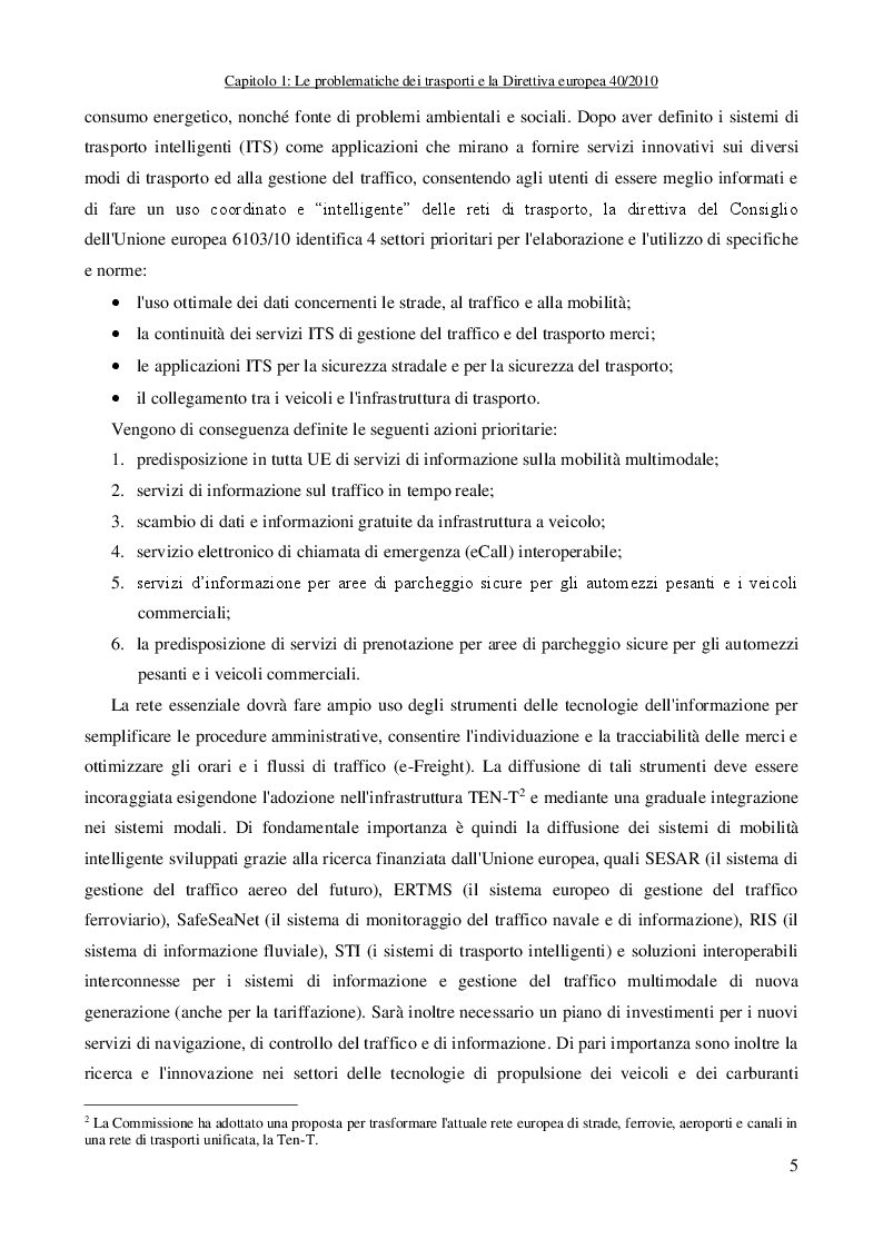 Anteprima della tesi: Intelligent Transportation Systems: Modellazione dinamica delle reti ed implementazione di un sistema urbano dei trasporti intelligente, Pagina 8