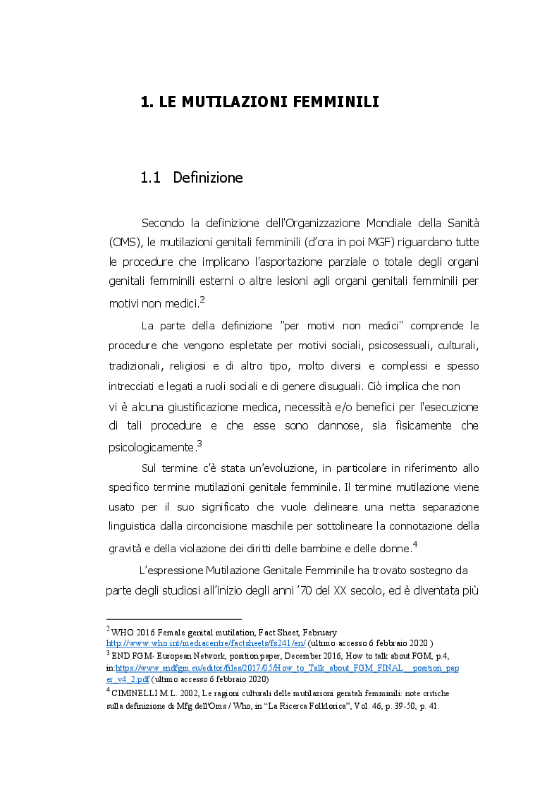 Anteprima della tesi: Le Mutilazioni Genitali Femminili. Il ruolo degli organismi regionali e nazionali in Africa Occidentale: il caso studio del Mali, Pagina 4