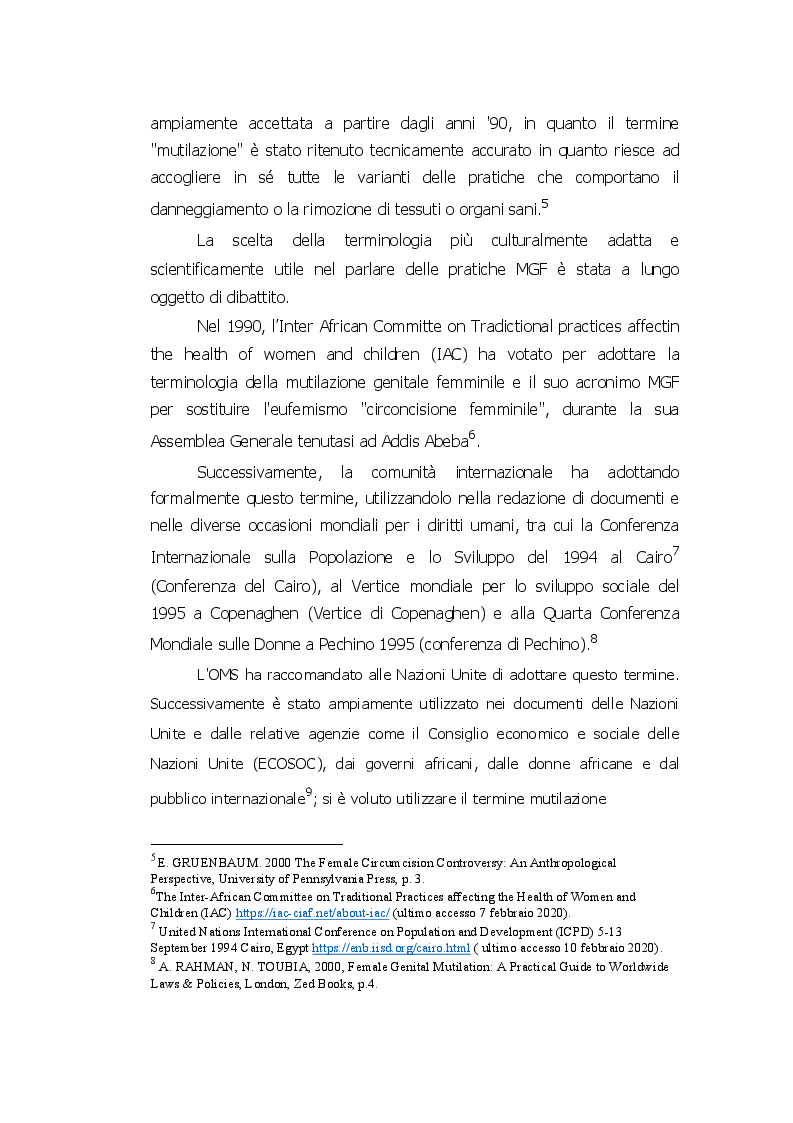 Anteprima della tesi: Le Mutilazioni Genitali Femminili. Il ruolo degli organismi regionali e nazionali in Africa Occidentale: il caso studio del Mali, Pagina 5