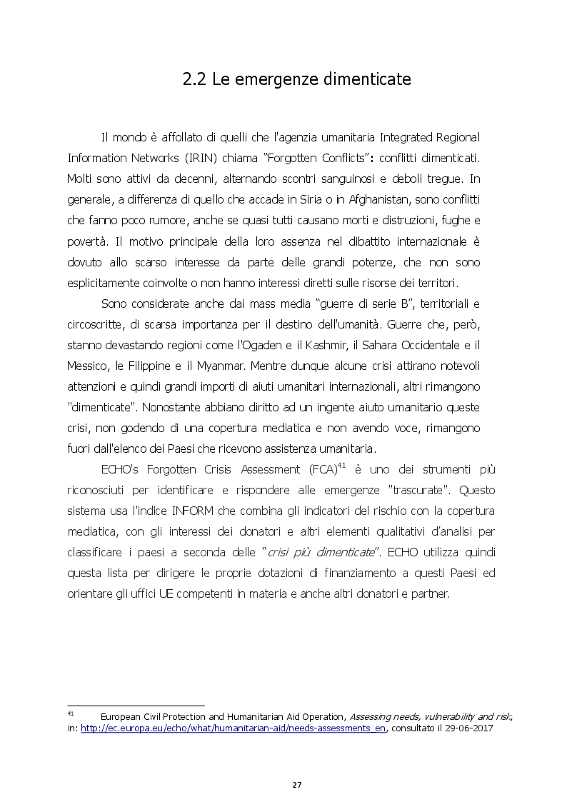 Anteprima della tesi: Gli aiuti umanitari: una critica al discorso internazionale, Pagina 6
