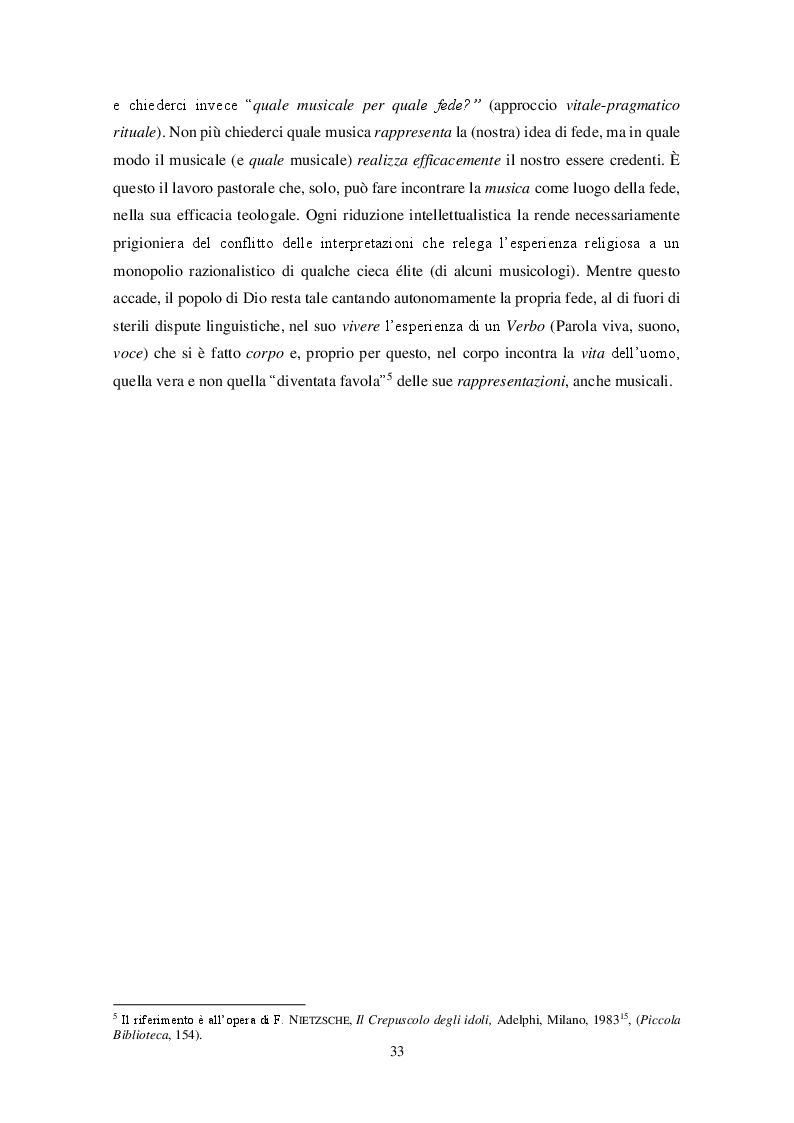 Anteprima della tesi: La pragmatica musicale nella comunicazione liturgica dopo il Concilio Vaticano II. Cum musica fit sacra., Pagina 9