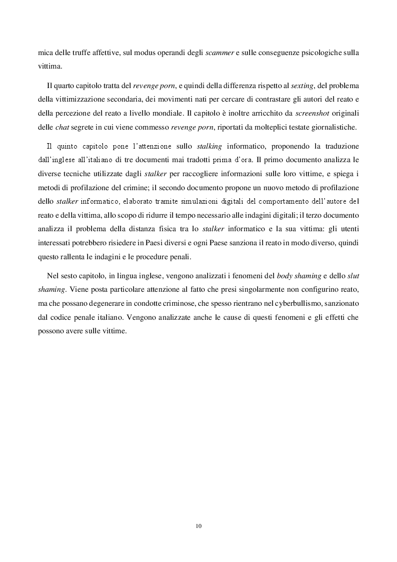 Anteprima della tesi: Le Derive Criminali dei Social Network, Pagina 3