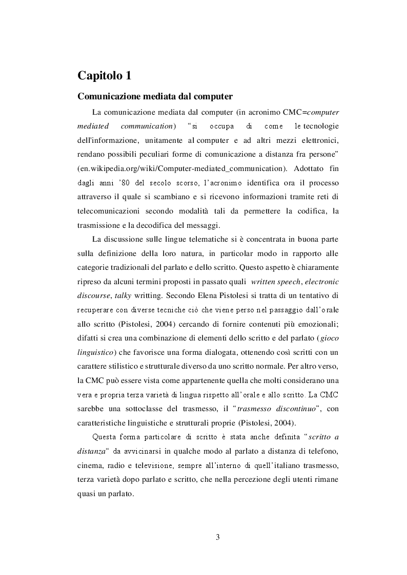 Anteprima della tesi: Evoluzione dell'italiano nell'era digitale, Pagina 4