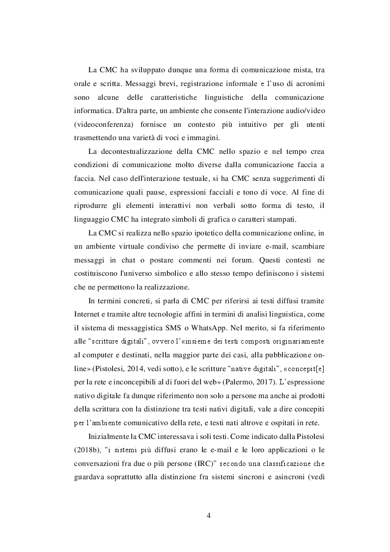 Anteprima della tesi: Evoluzione dell'italiano nell'era digitale, Pagina 5
