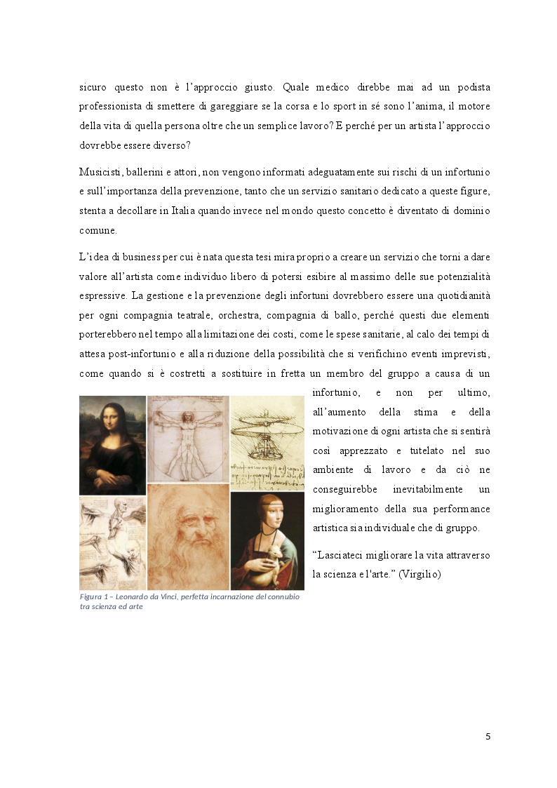 Anteprima della tesi: ''RIABILITAZIONE OLTRE IL SIPARIO'': idea di business per la prevenzione e la gestione degli infortuni nel settore delle arti performative, Pagina 4