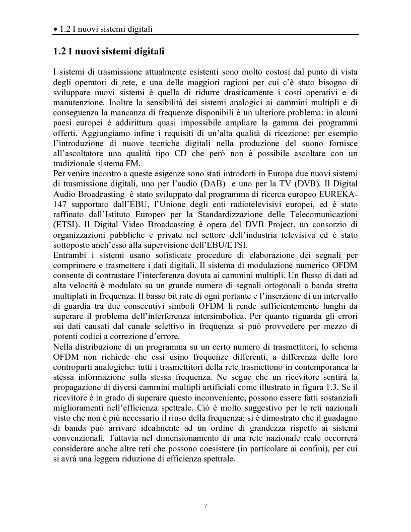 Anteprima della tesi: Sistemi DAB/DVB-T, Pagina 3