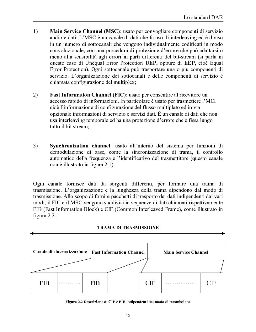 Anteprima della tesi: Sistemi DAB/DVB-T, Pagina 8