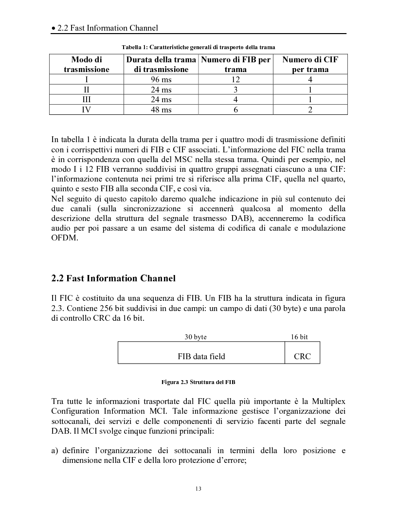 Anteprima della tesi: Sistemi DAB/DVB-T, Pagina 9