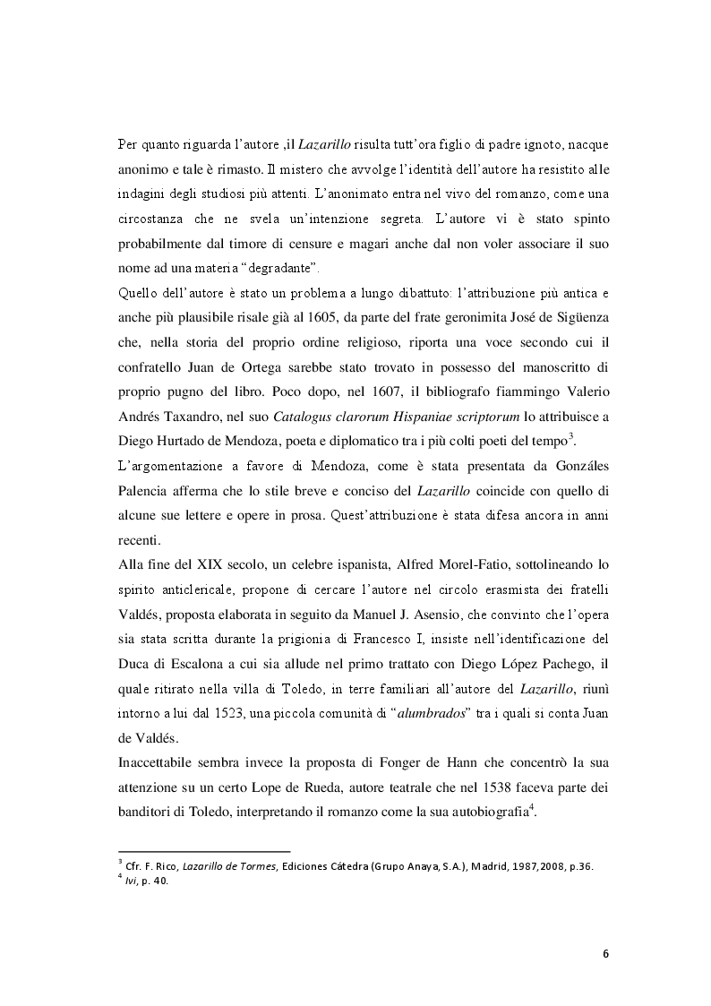 Anteprima della tesi: Il Lazarillo de Tormes: dall’eredità classica alla sua fortuna in Inghilterra, Pagina 3