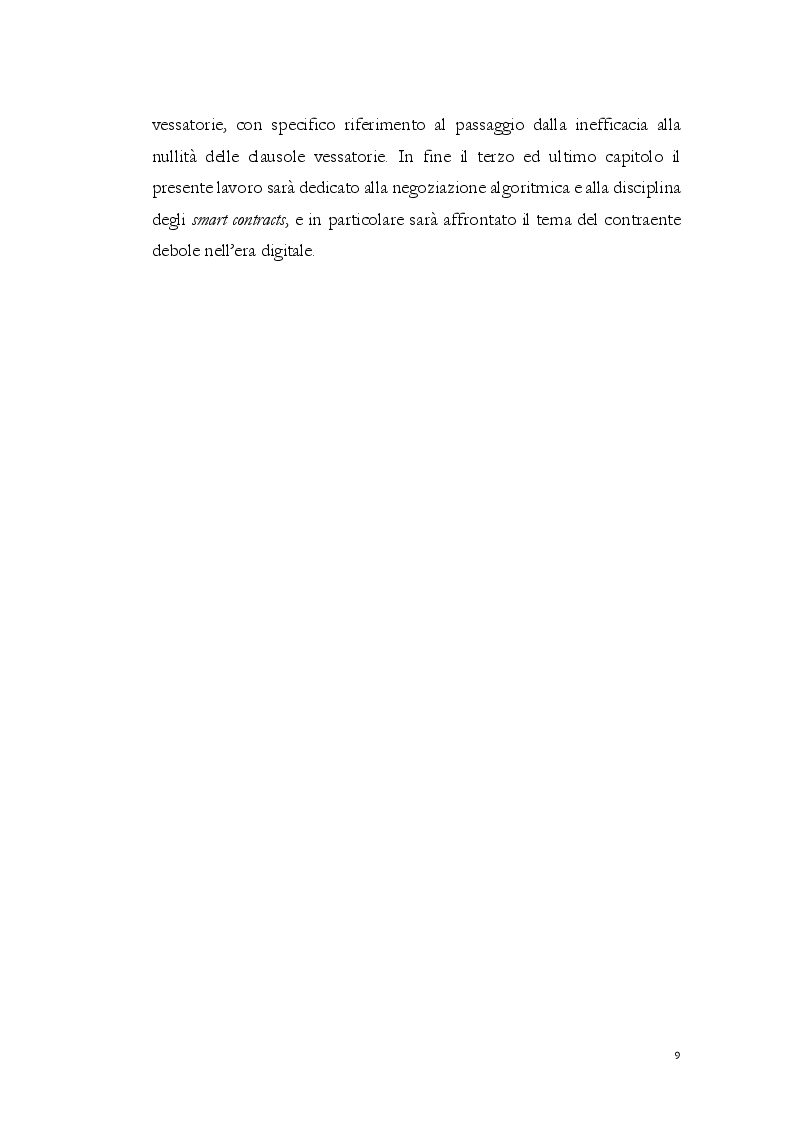 Anteprima della tesi: Chiarezza e comprensibilità delle clausole contrattuali: trasparenza e funzione normativa dei principi, Pagina 6