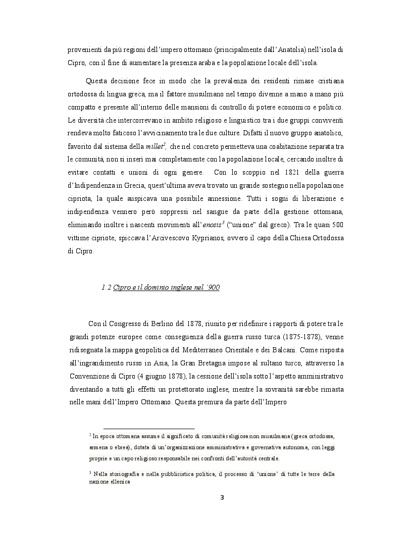 Anteprima della tesi: La questione cipriota, tra Nazioni Unite e Unione Europea, Pagina 4