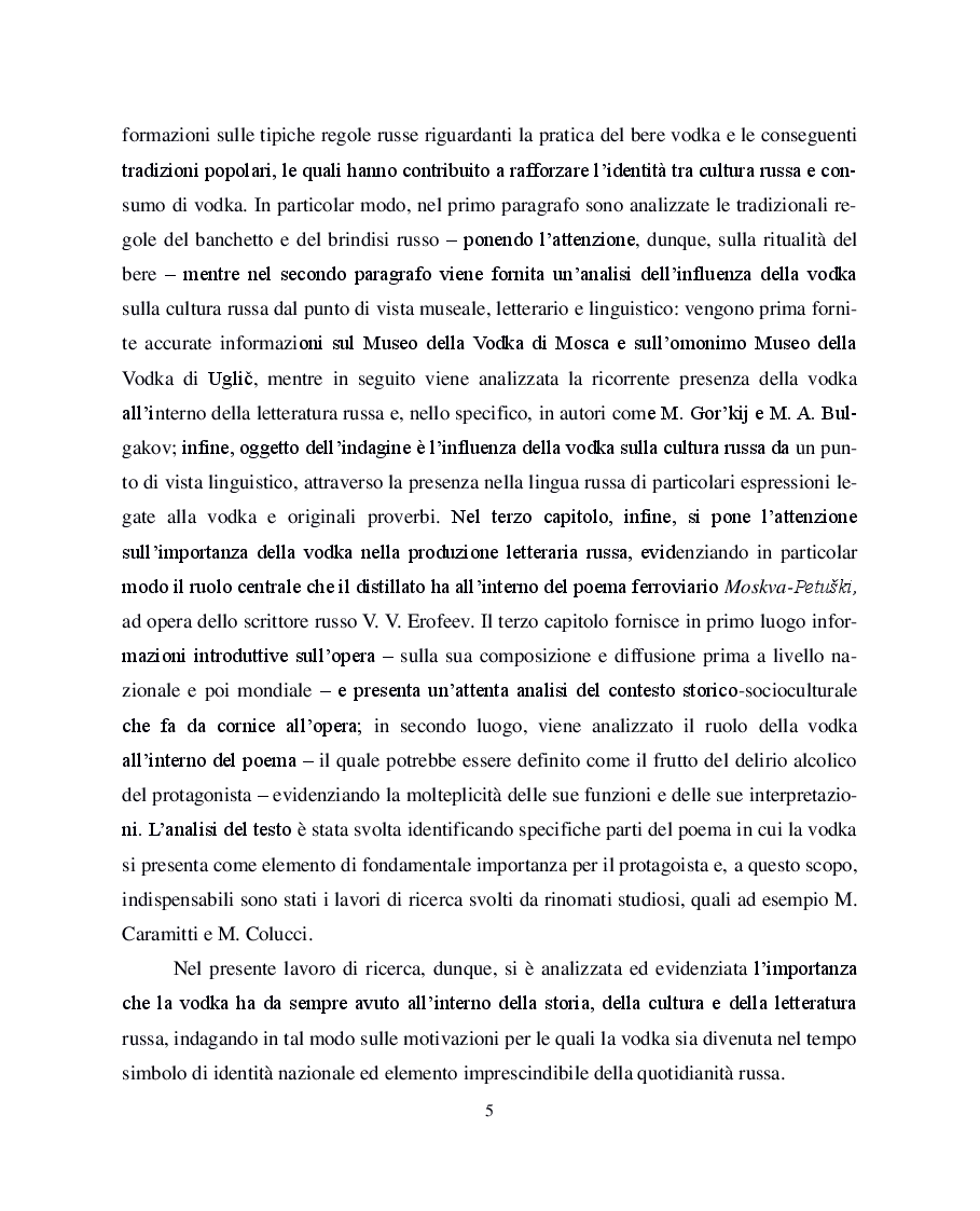 Anteprima della tesi: La vodka russa tra storia e narrazione, Pagina 3