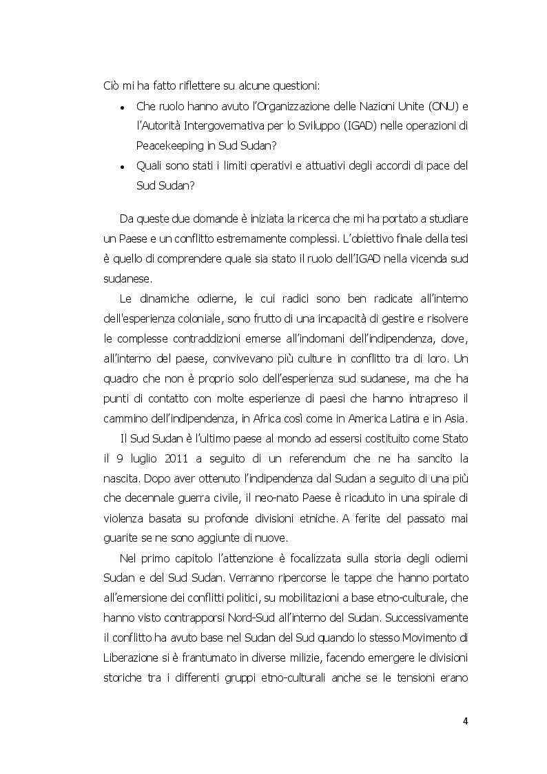 Anteprima della tesi: Negoziati di pace e PeaceBuilding in Sud Sudan: il ruolo dell’Intergovernmental Authority on Development (IGAD), Pagina 3