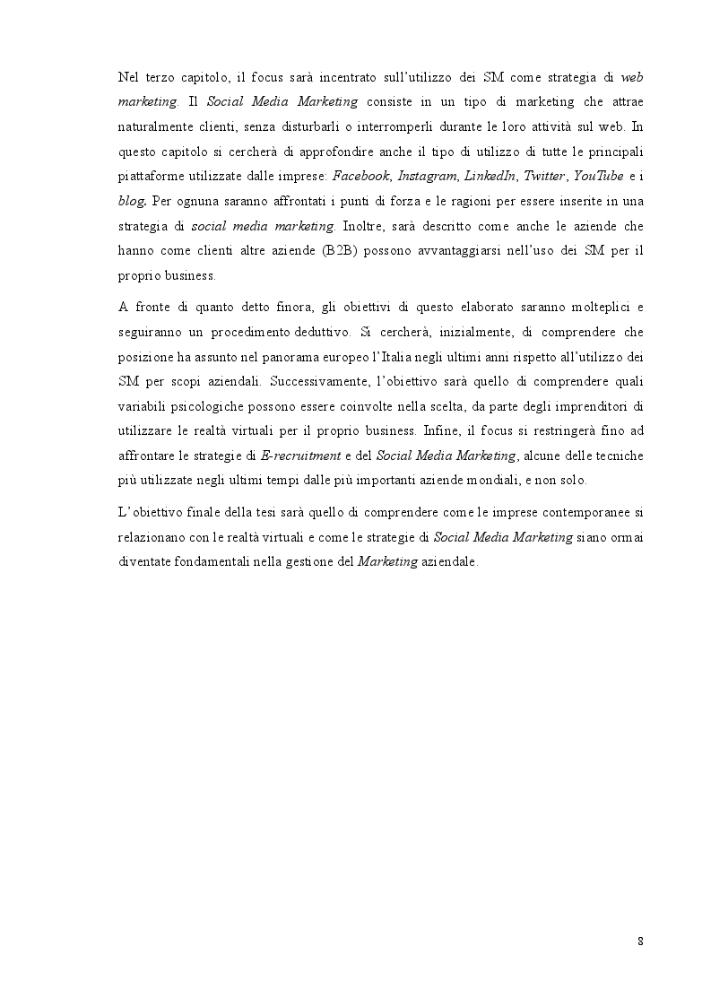Anteprima della tesi: Social Media e imprese: stato dell'arte e implicazioni psicologiche, Pagina 6