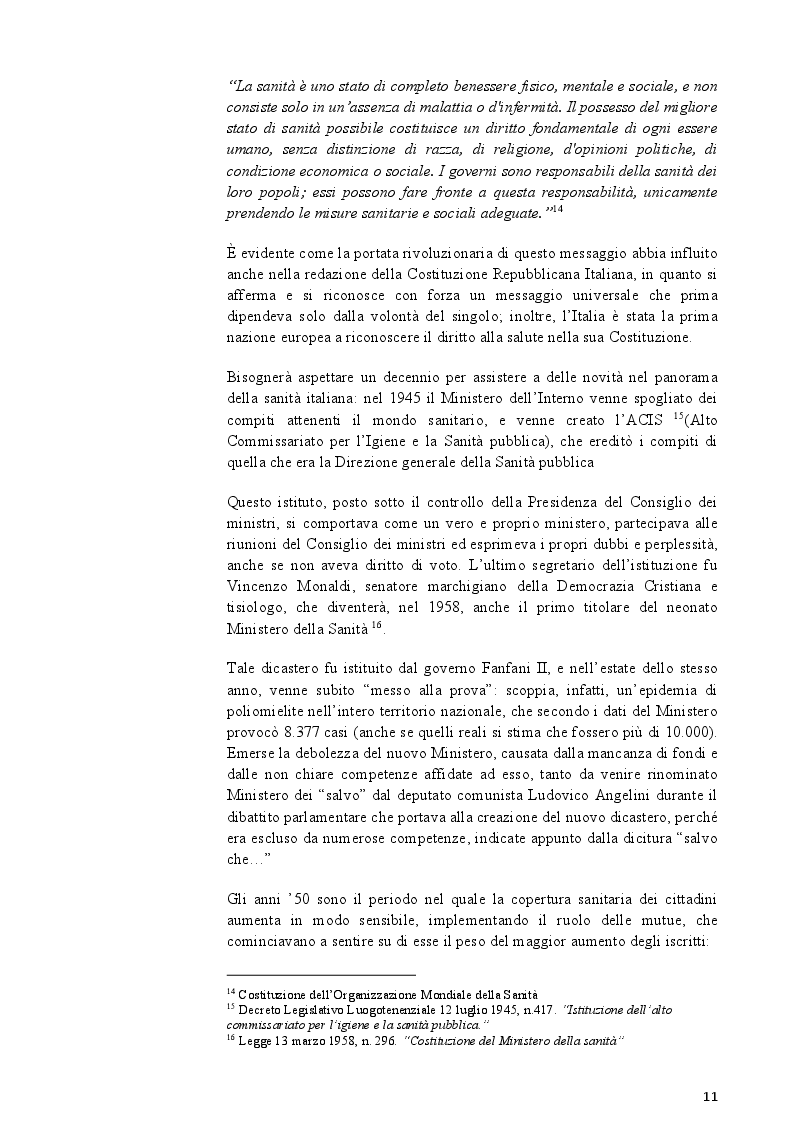 Estratto dalla tesi: Il Servizio Sanitario Nazionale Italiano: le origini, l'evoluzione e la reazione al Covid-19