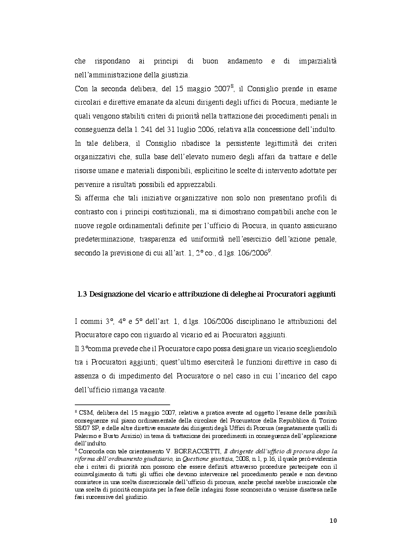 Anteprima della tesi: I problemi dei criteri di priorità nell'esercizio dell'azione penale, Pagina 7