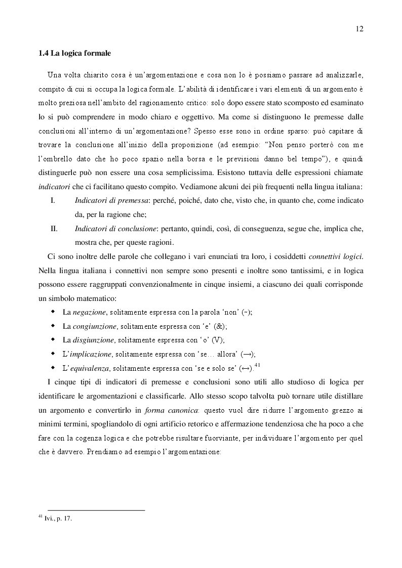 Estratto dalla tesi: Logica e Persuasione: la Comunicazione nel Marketing e nella Pubblicità
