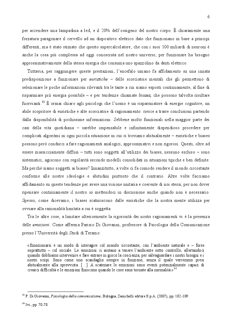 Anteprima della tesi: Logica e Persuasione: la Comunicazione nel Marketing e nella Pubblicità, Pagina 5