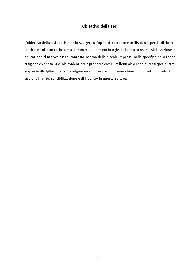 Anteprima della tesi: Marketing Education, Millennials e Imprese Artigiane: il Temporary Marketing Manager, Pagina 3
