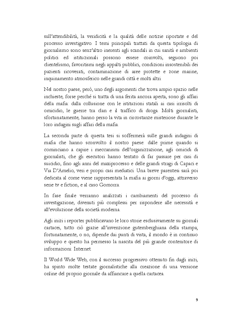 Anteprima della tesi: Tell a story: nascita ed evoluzione del giornalismo d'inchiesta e di mafia, Pagina 3