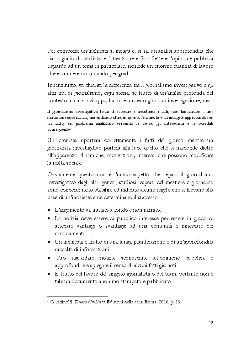 Anteprima della tesi: Tell a story: nascita ed evoluzione del giornalismo d'inchiesta e di mafia, Pagina 6