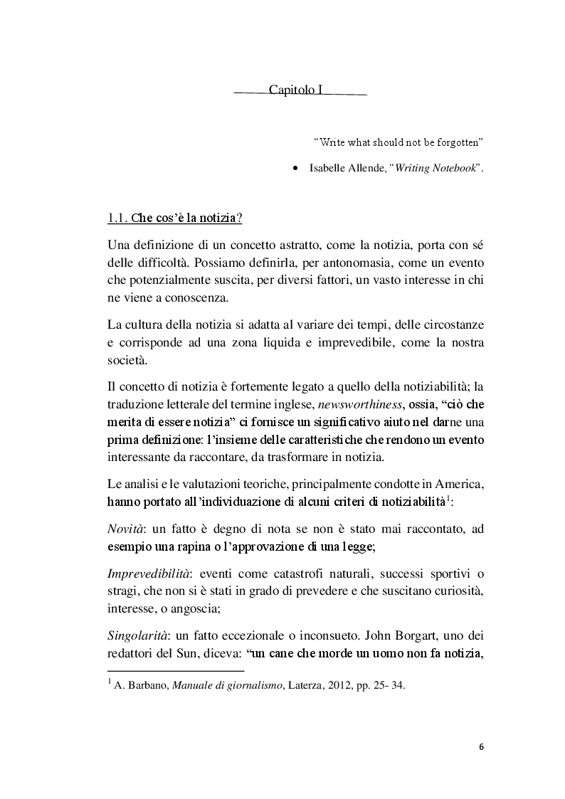 Anteprima della tesi: Crime Stories: la spettacolarizzazione dei fatti di cronaca nera, Pagina 4