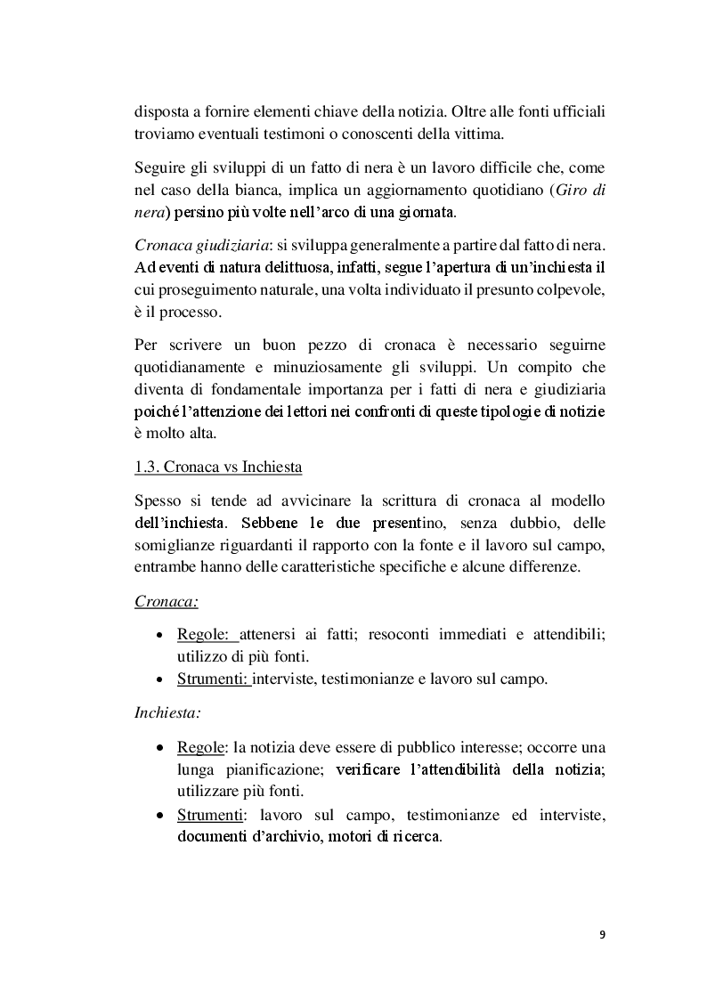 Anteprima della tesi: Crime Stories: la spettacolarizzazione dei fatti di cronaca nera, Pagina 7