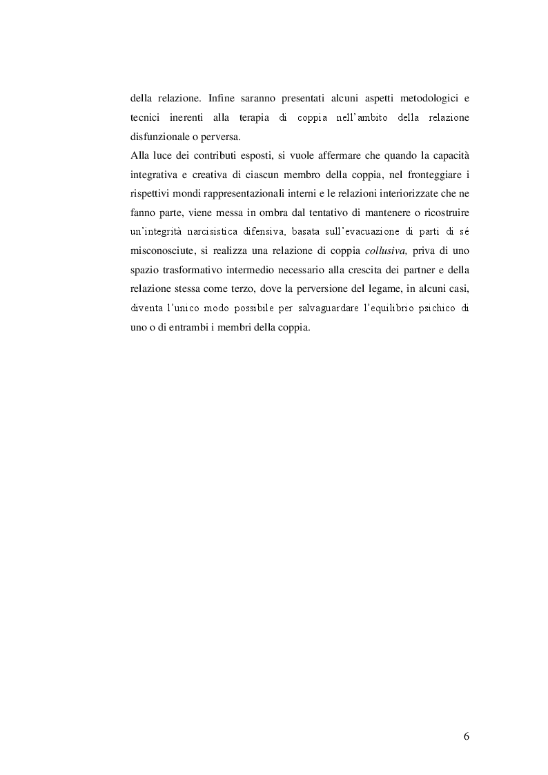 Anteprima della tesi: Dinamiche funzionali e disfunzionali nella coppia: tra intimità e perversione, Pagina 4