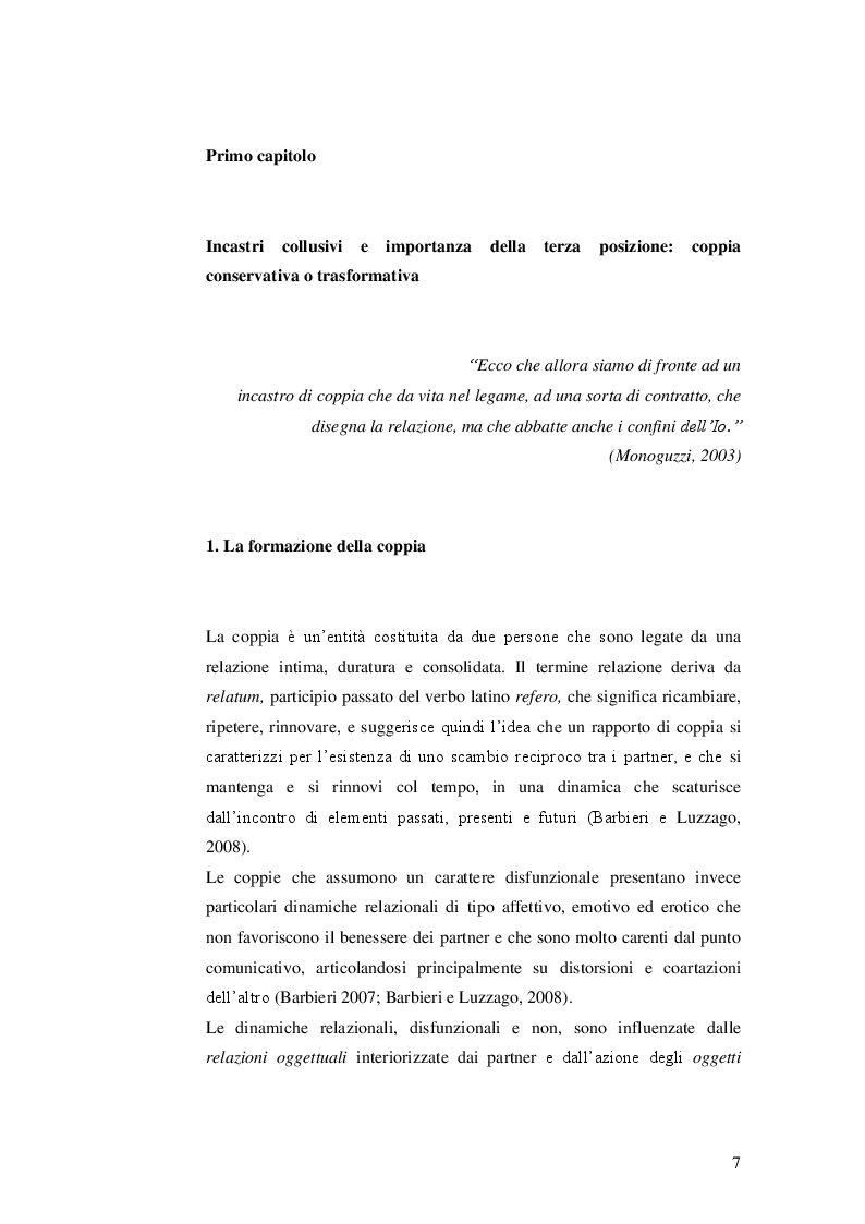 Anteprima della tesi: Dinamiche funzionali e disfunzionali nella coppia: tra intimità e perversione, Pagina 5
