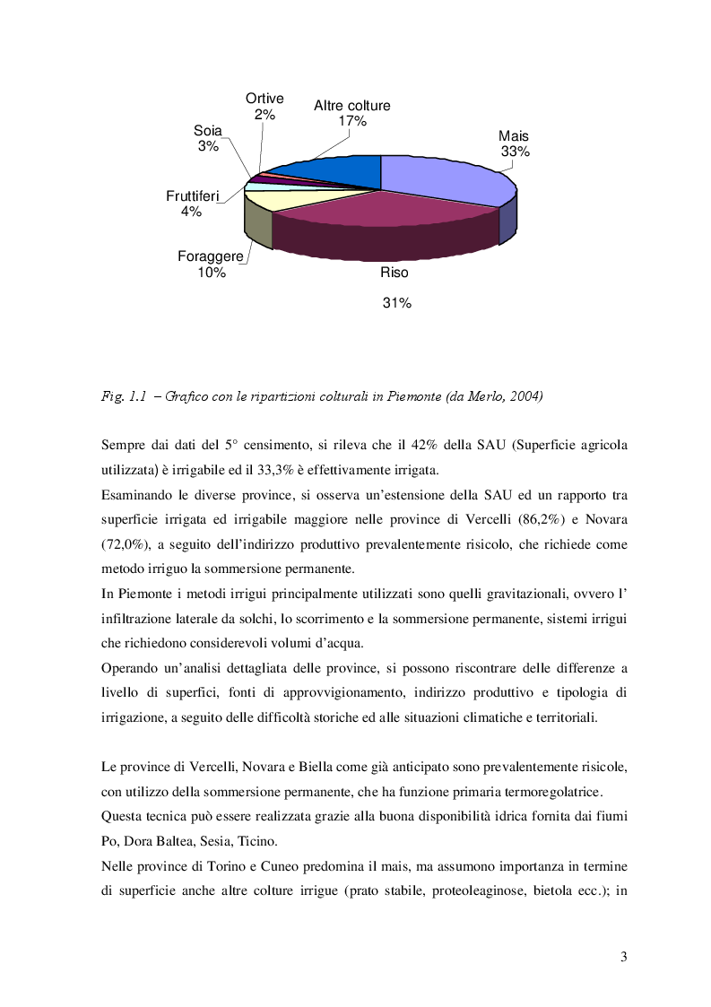 Anteprima della tesi: Il rinnovo delle concessioni di derivazione ed altri aspetti relativi ai consorzi irrigui piemontesi, Pagina 4