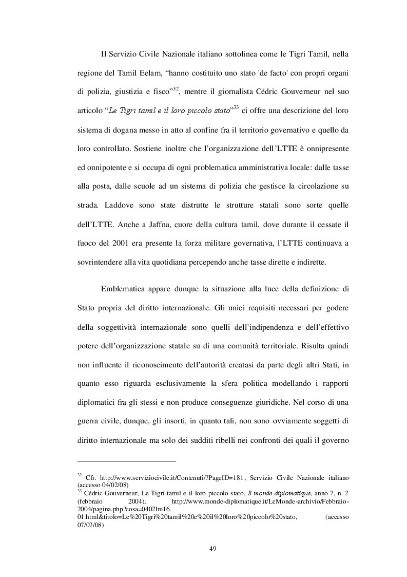 Estratto dalla tesi: Il problema dell'ingerenza umanitaria e del diritto dell'autodeterminazione dei popoli nello Sri Lanka