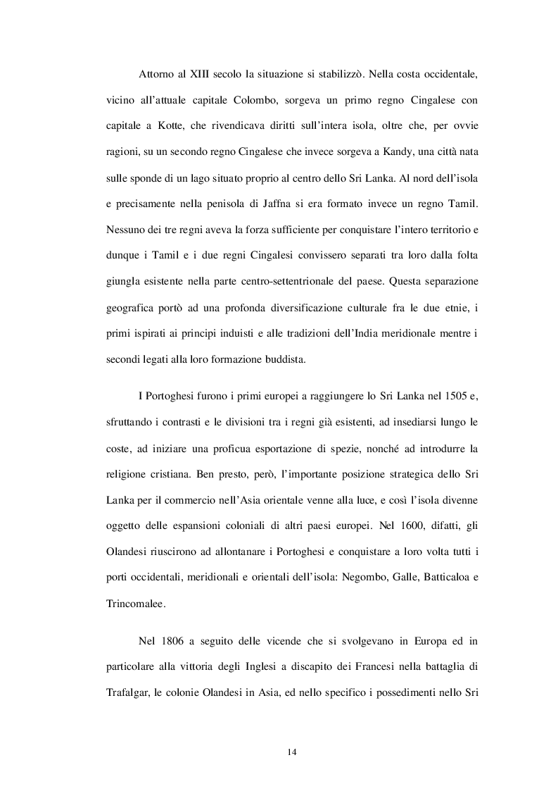 Anteprima della tesi: Il problema dell'ingerenza umanitaria e del diritto dell'autodeterminazione dei popoli nello Sri Lanka, Pagina 8