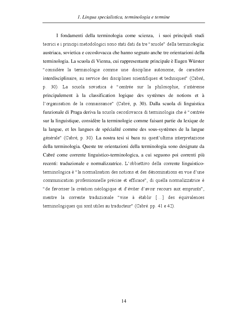 Anteprima della tesi: Terminologia elettronica in francese e italiano, Pagina 7