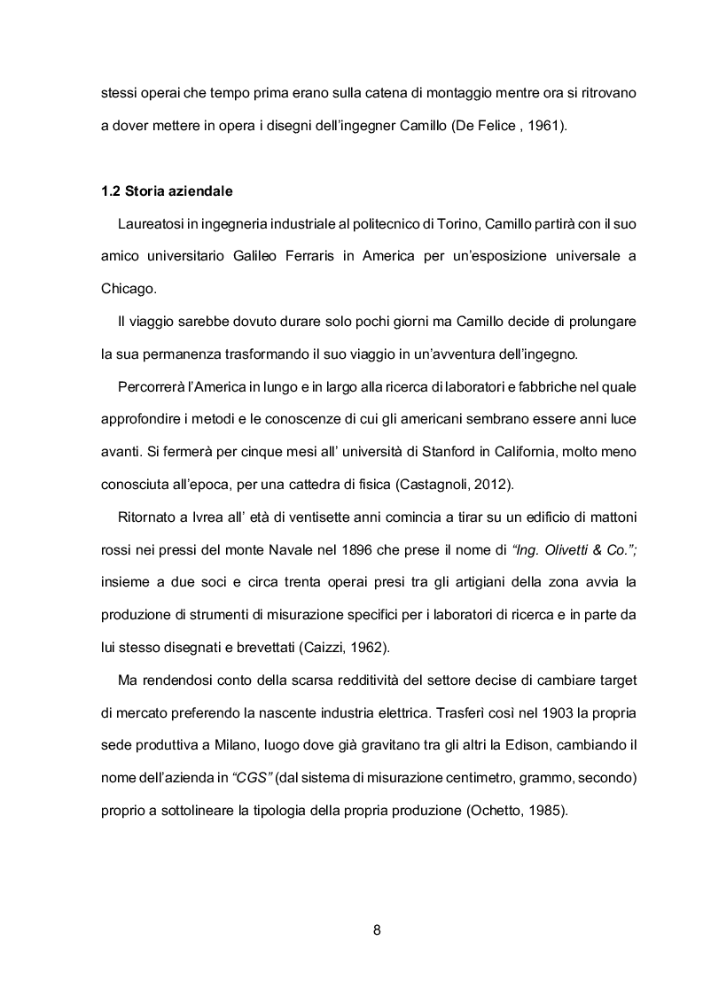 Anteprima della tesi: Storia di un’utopia: il metodo Olivetti, Pagina 11