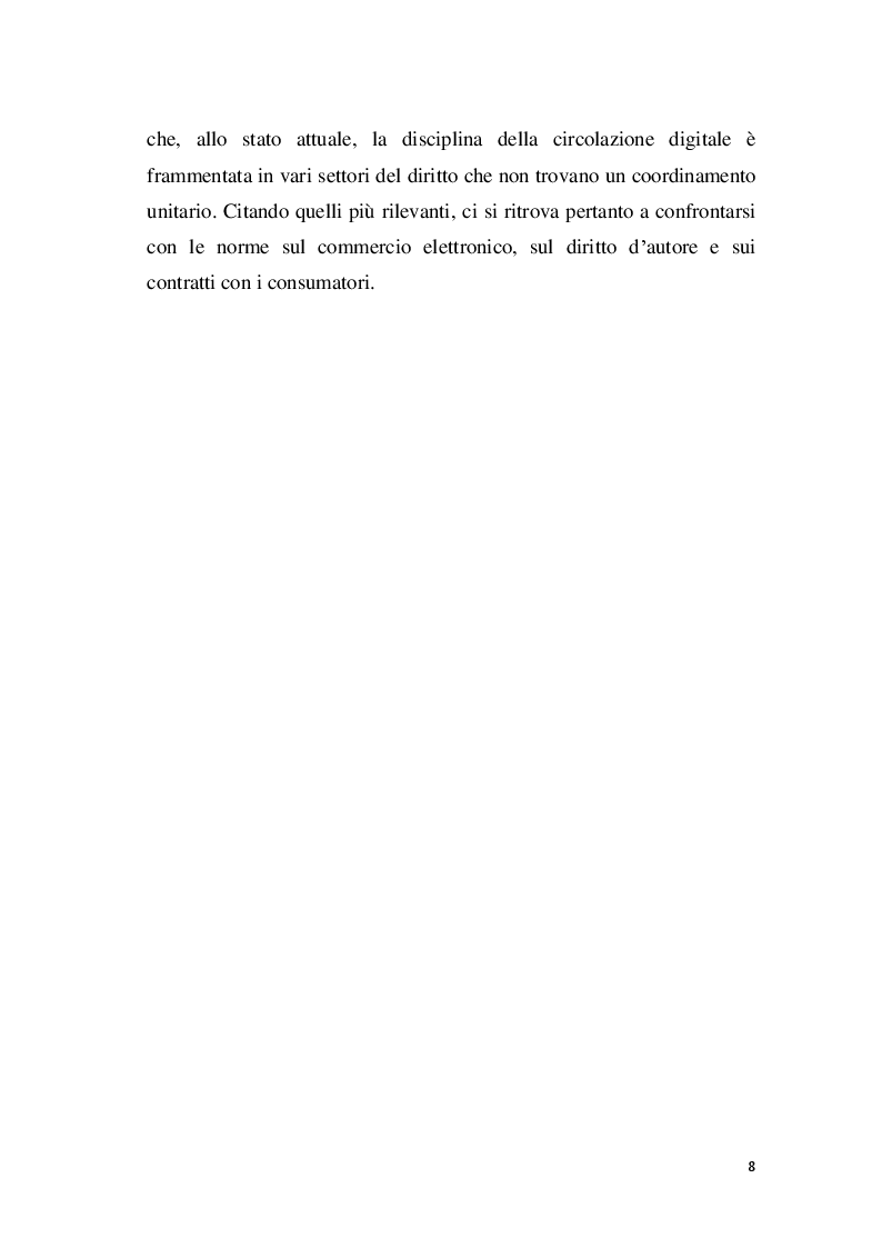 Anteprima della tesi: Profili Giuridici del Commercio Elettronico di Prodotti Digitali - Un'analisi di Diritto Comparato, Pagina 5