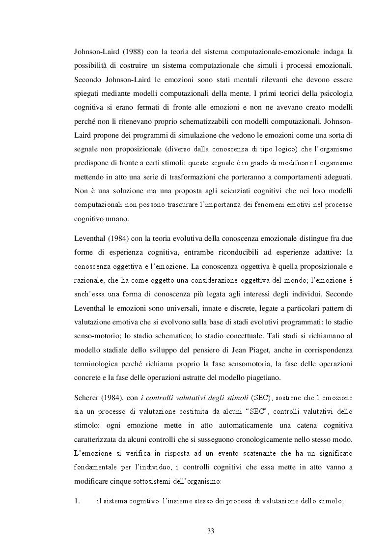 Anteprima della tesi: Le emozioni e l'apprendimento on line: un contributo di ricerca, Pagina 6