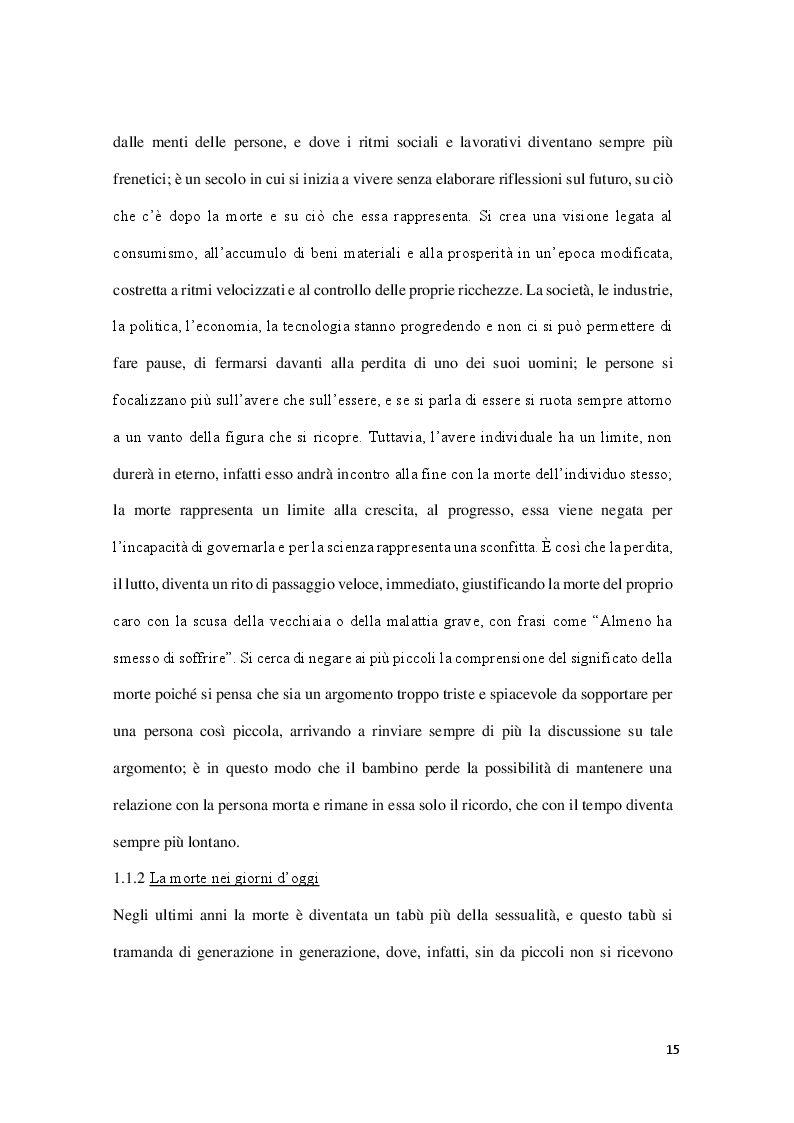 Estratto dalla tesi: L'Educatore Professionale in ospedale: accompagnamento alla morte del caregiver nel servizio di cure palliative domiciliari