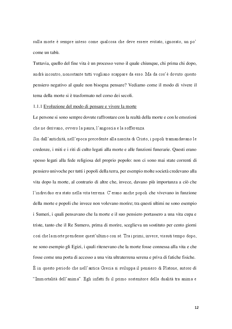Anteprima della tesi: L'Educatore Professionale in ospedale: accompagnamento alla morte del caregiver nel servizio di cure palliative domiciliari, Pagina 9