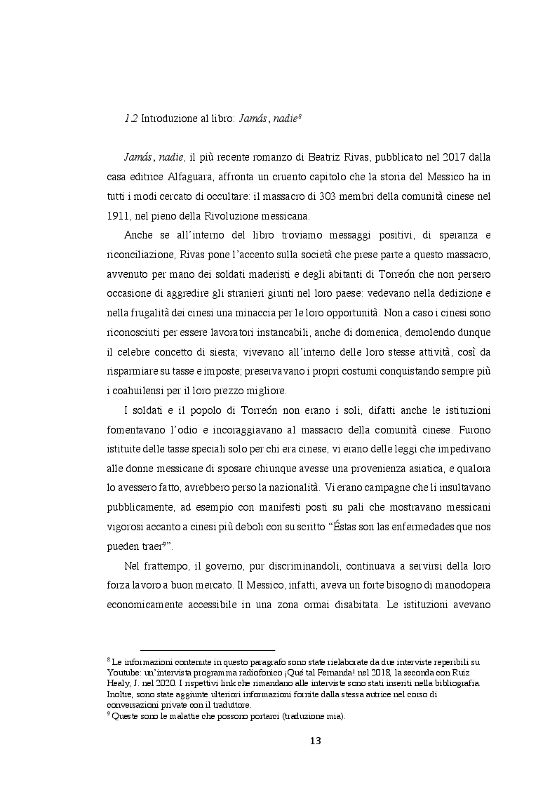 Anteprima della tesi: Jamás, nadie di Beatriz Rivas: una proposta di traduzione, Pagina 7