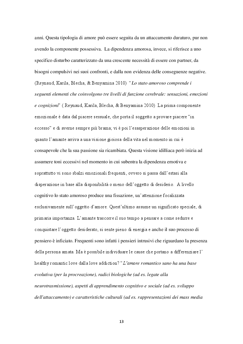 Estratto dalla tesi: Love Addiction: La dipendenza dal partner. Ansia, depressione e cyberstalking come possibili conseguenze
