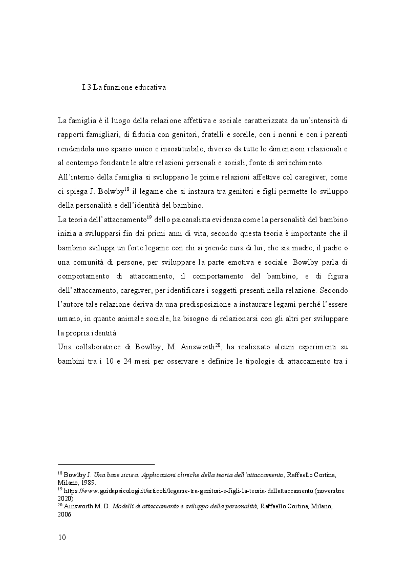 Anteprima della tesi: I cartoni raccontano la realtà familiare: funzione educativa e valori, Pagina 5