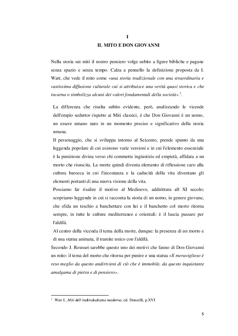 Anteprima della tesi: Il mito di Don Giovanni: libertinismo erudito e passioni politiche, Pagina 3