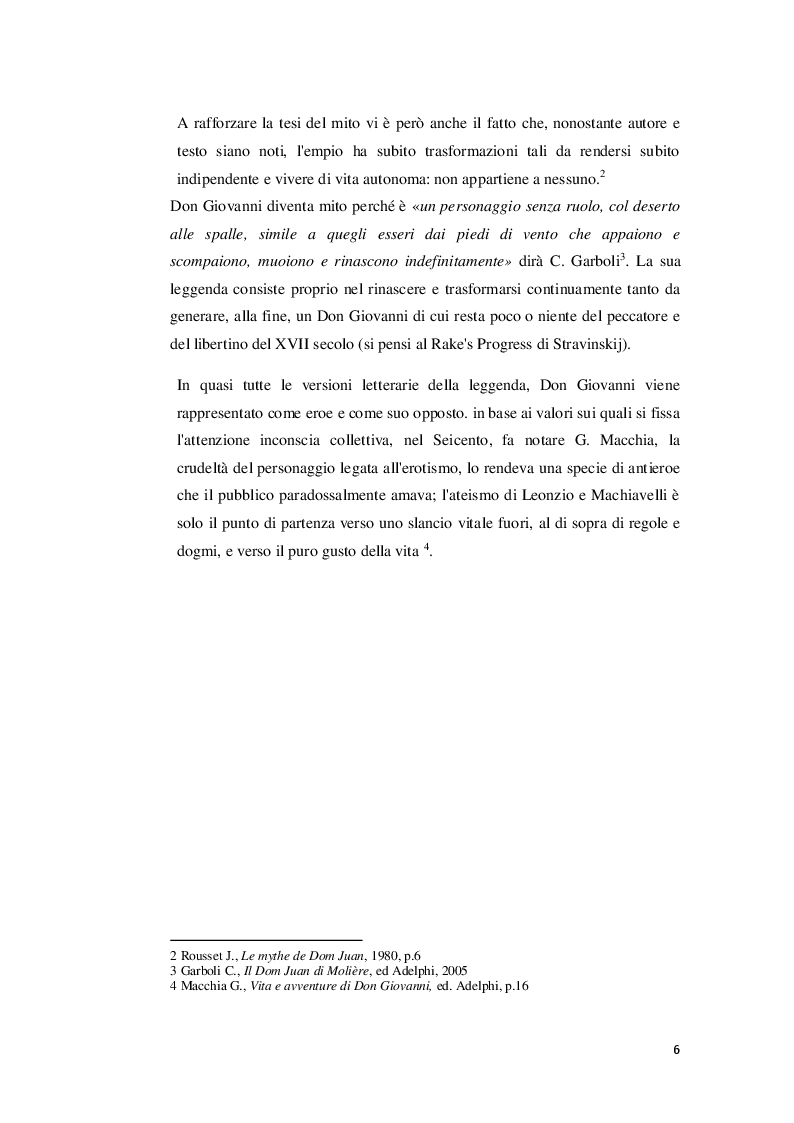 Anteprima della tesi: Il mito di Don Giovanni: libertinismo erudito e passioni politiche, Pagina 4